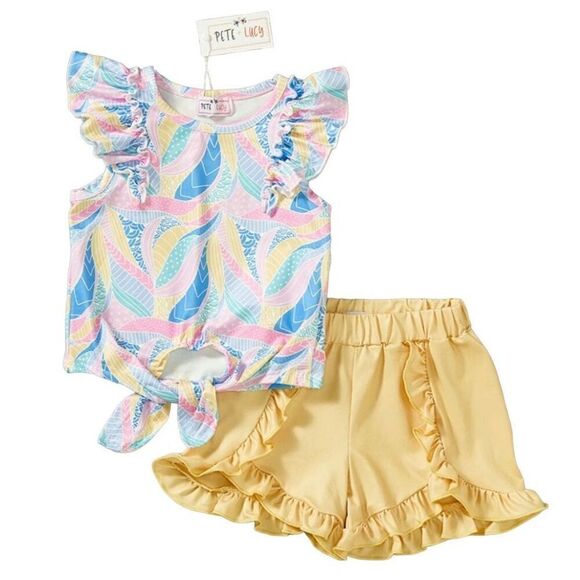 Pete & Lucy Beach Vibes Short Set size 5 - Picture 1 of 6